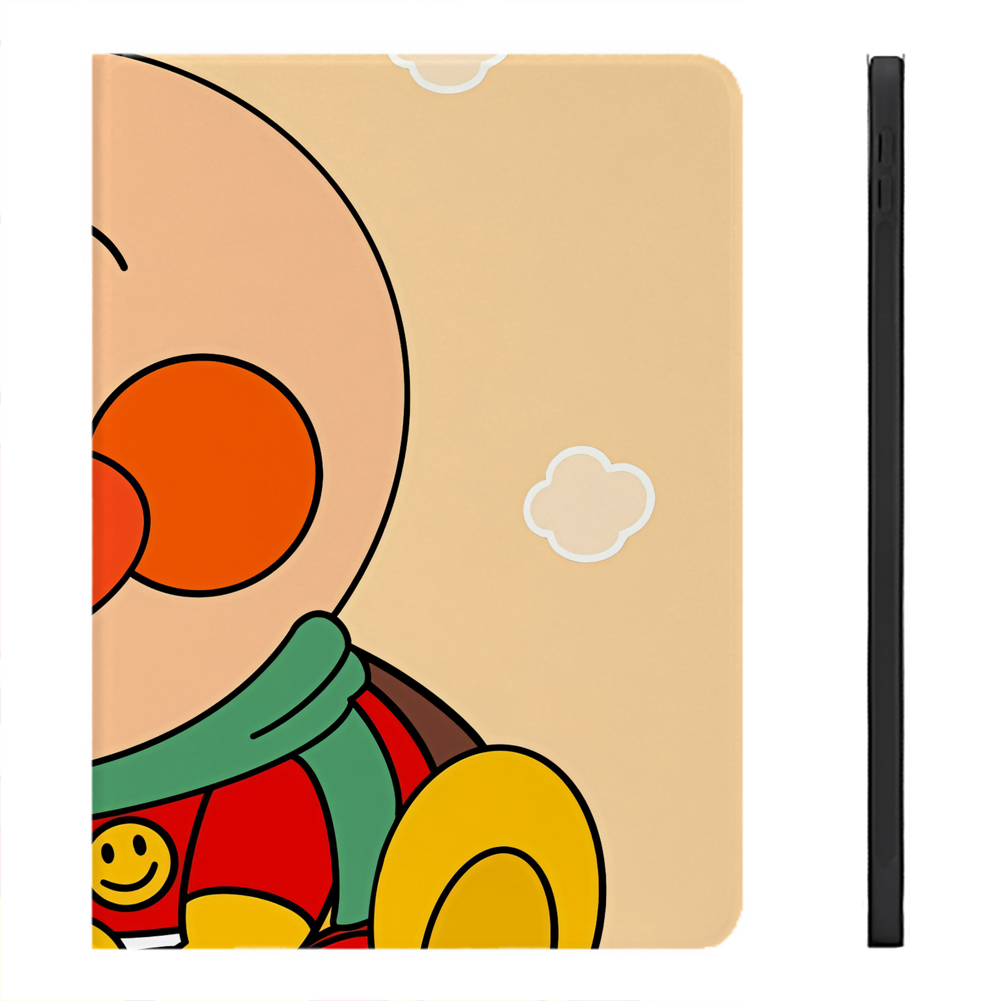 （画像用） アンパンマン Anpanman IPadケース ペンホルダー付き ブックスタイルデザイン